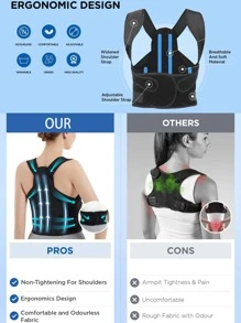 Unisex Adjustable Shoulder Strap, Comfortable And Breathable Design, Enhances Body Confidence, Lightweight And Flexible, Ideal For Daily Wear, Office Use, Sports And Fitness