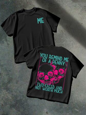 Colorful "CHRIST ALONE" Text Graphic 100% Cotton 220g Double-Sided Printed T-Shirt, Suitable For Daily Wear And Spiritual Travel