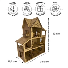 Kids Dollhouse Kits - Beige - View 4