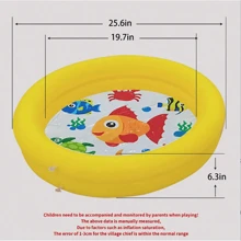 ABAHUB ABAHUB Piscina inflable, esencial para juegos acuáticos familiares, disponible para adultos, con estampados de dibujos animados, dos patrones a elegir, hecha de PVC, se puede usar para juegos acuáticos, pesca, accesorios de playa, flotadores de piscina