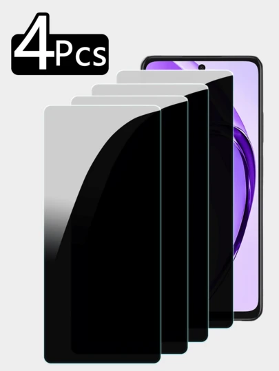 4 件/套 OPPO/Vivo 手机屏幕隐私钢化玻璃保护膜，9H 高清，防水、防油、防指纹、防偷窥、防爆，兼容手机壳。