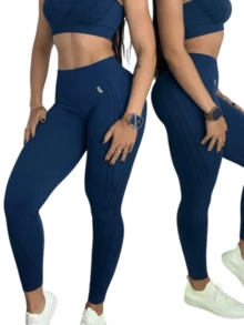 LUPO Gym Leggings For Women, High Capacity Workout, Butt Lift - 藍色 - 查看 2
