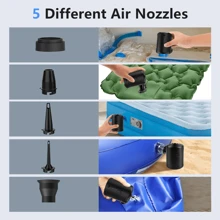 Electric Air Pump For Inflatables, 6000mAh Air Mattress Pump Portable With 4 Nozzles & LED Display Screen, Inflator/Deflator Pumps For Pool, Paddle Boats, Camping, Swimming Ring