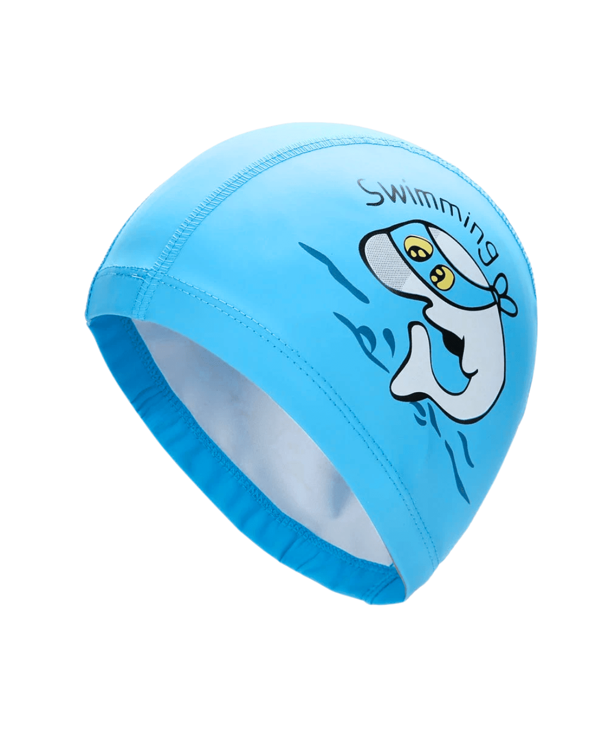 Touca de Natação Infantil PU Golfinho Hidroginastica