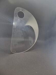 1/2/5件装亚克力化妆调色盘，透明带孔亚克力调色盘，化妆调色盘 - 無色 - 查看 3