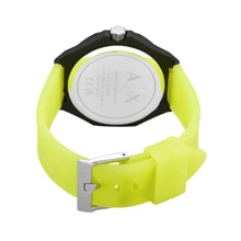 Armani Armani Unisex Quartz Stainless Steel Silicone Watch Andrea Series Stainless Steel/Glass Mirror AX7155SET