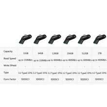 SANDISK Sandisk USB FLASH DRIVE 32G 64G 128G 256G 512G 1T SDDDC3