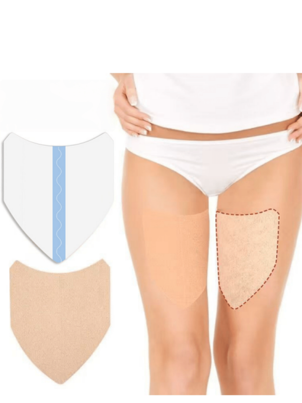 2/10/20 pièces Patch anti-friction en forme de V sans couture pour les cuisses en tissu non tissé, patch pour les cuisses