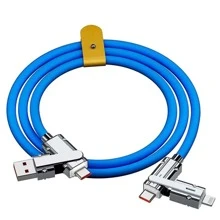 BinBoom MFi Certified 4 In 1 Data Cable USB To IOS Cable For 14 13 12 11 USB C To Type C Cable Fast Charging For 15/15Plus/15Pro/15 Pro Max High Speed Data Sync 65W USB-A To Type C Cable Compatible With Galaxy S24 23 Ultra S22 S21 For Honor Nan
