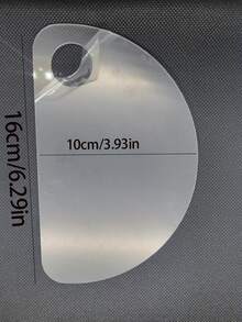 1/2/5件装亚克力化妆调色盘，透明带孔亚克力调色盘，化妆调色盘 - 無色 - 查看 7