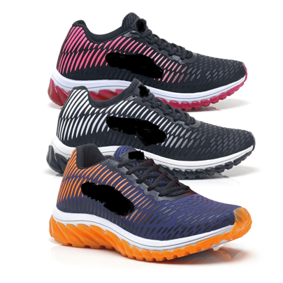 Kit 3 Pares Tênis Esportivo Academia Caminhada ao ar livre confortável Sapato Unissex p/ Corrida