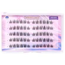 60/120 piezas Pestañas individuales con autoadhesivo tipo C, sin necesidad de pegamento, extensiones de pestañas naturales y suaves de 10-13mm, duraderas, regalo para mujeres y niñas, gran capacidad y pestañas postizas coreanas