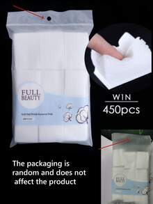 300pcs Lint-Free Nail Cleaning Wet Wipes, Makeup Remover Pad Pads, White Nail Polish Remover Tissues, DIY Manicure Salon Nail Art Tools