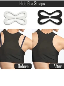 4/8/12/16/20 pièces Clips de soutien-gorge en forme de libellule colorée, Supports de bretelles de soutien-gorge ajustables antidérapants, Accessoire de sous-vêtement de soutien invisible pour la poitrine