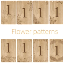 1 pieza, Números de mesa para una boda de flores silvestres | Números de mesa de boda de flores silvestres | Números de mesa florales para decoración de boda de flores silvestres, Armonía del hogar - Multicolor - Ver 3