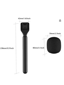 Durable ABS Wireless Microphone Stand, Portable Handheld Stand With Kickstand, Sturdy Construction, Microphone Stand, Wireless Microphone For Mobile Phones,Micro Sans Fil,Micro Cravate,Microphone,Telephone Portable,Kpop,Microphone,Bras De Micro,Microphone,Micro Sans Fil,Bonnette Micro