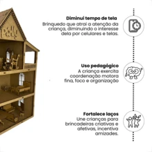 Kids Dollhouse Kits - Beige - View 3