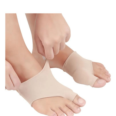 Corretor Suporte Ortopédico Meia Protetora para Joanete com Almofada de Silicone Ajustavel Prevenção de Dor e Atrito nos Pés Alívio de Pressão e Impacto nos Pés Reutilizável e Lavável