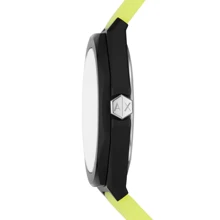 Armani Armani Unisex Quartz Stainless Steel Silicone Watch Andrea Series Stainless Steel/Glass Mirror AX7155SET