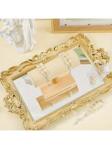 Pulseira de contas de oração de batismo com cruz de amor, festa de primeira comunhão