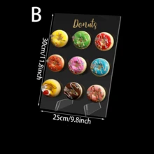 1pc Acrylic Donut Display Rack, Reusable Sweet Treat Holder Shelf Suitable For Dessert Table, Spring/Summer Weddings, Birthdays, Festivals - Multicolor - View 9