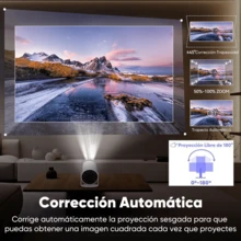 Proyectores Baratos Hy300 Mini Proyector Profesional Wifi Android11,home 4k 1080p Proyector Wifi Proyector Led Con Corrección Automática Horizontal Proyector Giratorio De 180° Para Teléfono - Blanco - Ver 2