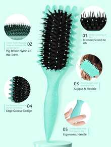 2025 新款卷发定型刷 - 卷发刷，用于卷发的定型刷，用于湿发的卷发刷，为女性塑造和定型卷发。 - 彩色 - 查看 4