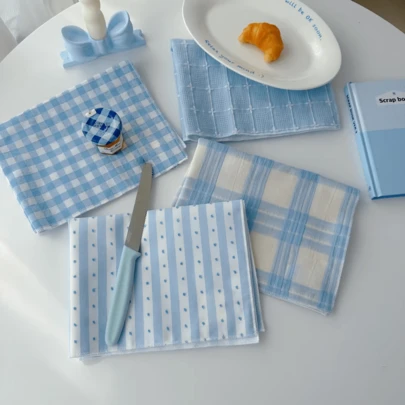 1 件/6 件 Ins 风格蓝色食物摄影背景、食物造型道具垫、早午餐和甜点背景