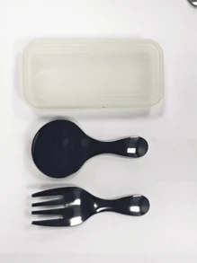 3件套不锈钢短柄圆头勺套装 多用途叉勺套装 便携带盒餐具套装 适用于烘焙、冰淇淋、茶咖啡、糖盐、蛋糕甜品 户外便携 旅行商务办公族 厨房用具 烘焙用品 家居必备