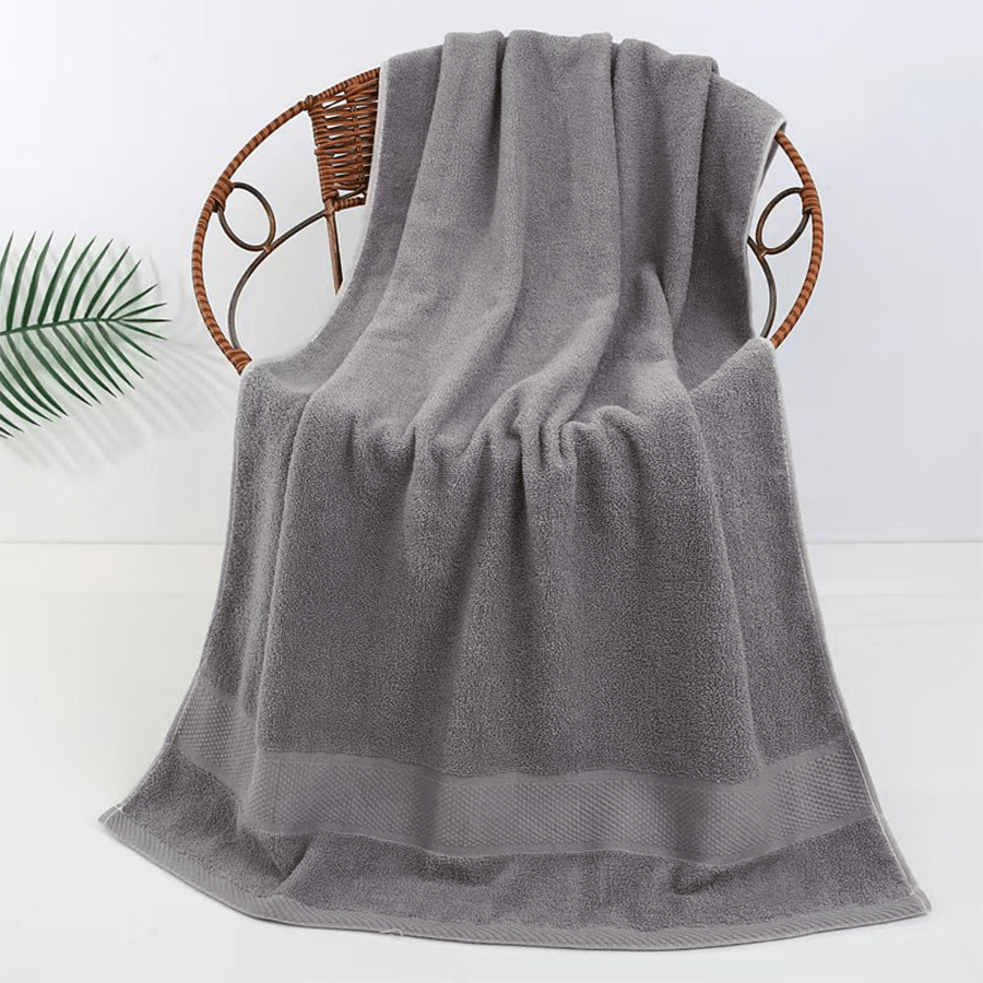Toalla de baño de algodón grueso, toalla grande de algodón absorbente, suave y cómoda, para hombres y mujeres, para el baño doméstico.