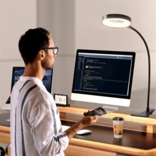 1 đèn bàn LED kính lúp 5x có cổ ngỗng linh hoạt 360 ° và kẹp có thể điều chỉnh, nguồn điện USB, 3 chế độ màu và độ sáng mờ vô hạn, thích hợp sử dụng trong nhà, đọc sách và làm đồ thủ công, đèn thủ công, văn phòng, nghệ thuật xăm hình và làm móng - USB - Xem 10