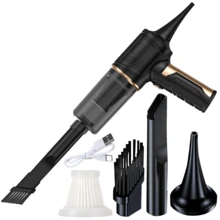 Aspirateur portable pour la maison et la voiture, rechargeable par USB, sans fil, ultra-puissant, nettoyeur de poussière, convient pour une utilisation intérieure et domestique