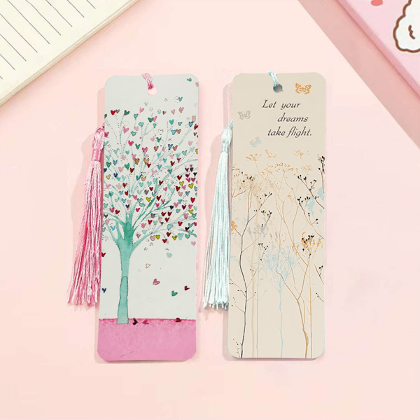 1 Stück Buchenmarker in Herzform aus Acryl, ideale Büroausstattung & Lesezeichen Wahl für Schule und Büro, Schulmaterial, Schulanfang