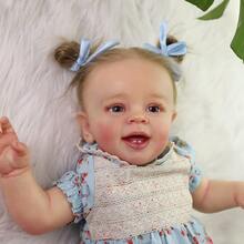 20 Inch Lifelike Newborn Baby Doll With Lifelike Veins, Handmade Vinyl With Weighted Fabric, Suitable For High-End Painted Gift Set For Children Aged 3+ - 混合 - 查看 6