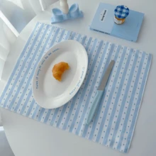 1 件/6 件 Ins 风格蓝色食物摄影背景、食物造型道具垫、早午餐和甜点背景 - 彩色 - 查看 5