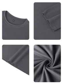 1 chiếc áo thun tay dài cổ tròn in hình ngựa cưỡi thường ngày cho bé gái, áo thun mùa thu cho học sinh trẻ em - Chiếc áo thun bắt mắt này chắc chắn sẽ khiến trẻ em mỉm cười - Màu xám đen - Xem 5