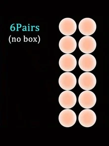 12pcs Reusable Silicone Nipple Covers With Adhesive Pads - Perfect For Invisible Bras And Pasties - Hand Washable(2/6/12pcs) - Multicolor - View 5
