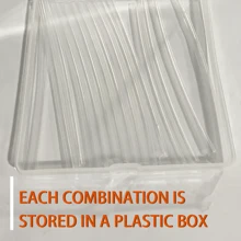 Heat Shrink Protective Tube, Transparent Protective Tube Adjustable Circular Protective Sleeve, Used To Shrink Oversized Opening Rings Or Protect Rings From Scratches, Extend Shoelaces And Ropes, Including 10/20 Plastic Transparent Tubes And 1 Plastic Storage Box