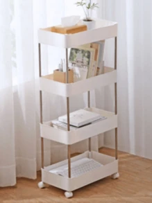 4-Tier Multipurpose Organizer For Various Objects With Wheels