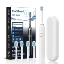 6-Speed Multi-Function Electric Toothbrush, Adult Automatic Toothbrush, With 4 Brush Heads, Equipped With 2-Minute Smart Timer And 30-Second Zone Switching Reminder, Waterproof USB Rechargeable, Suitable For Home Or Travel Use. - Multicolor - View 14