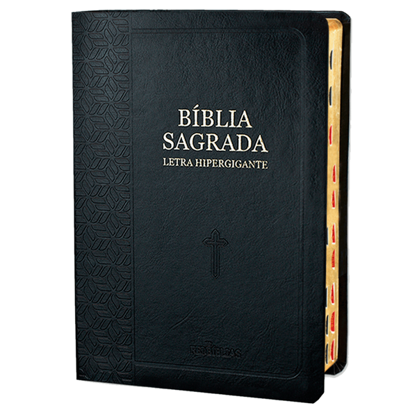 Biblia Sagrada Letra Hipergigante - Preta -  C/ Harpa