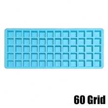 1 Silicone Ice Grid Mold, Simple Black 15 Grid/6 Grid/60 Grid/ Refrigerator Ice Maker Tray - 黑色 - 查看 9