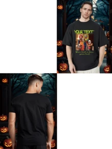 Bedrucktes Herren Crew Neck T-Shirt mit Spruch und Grafik