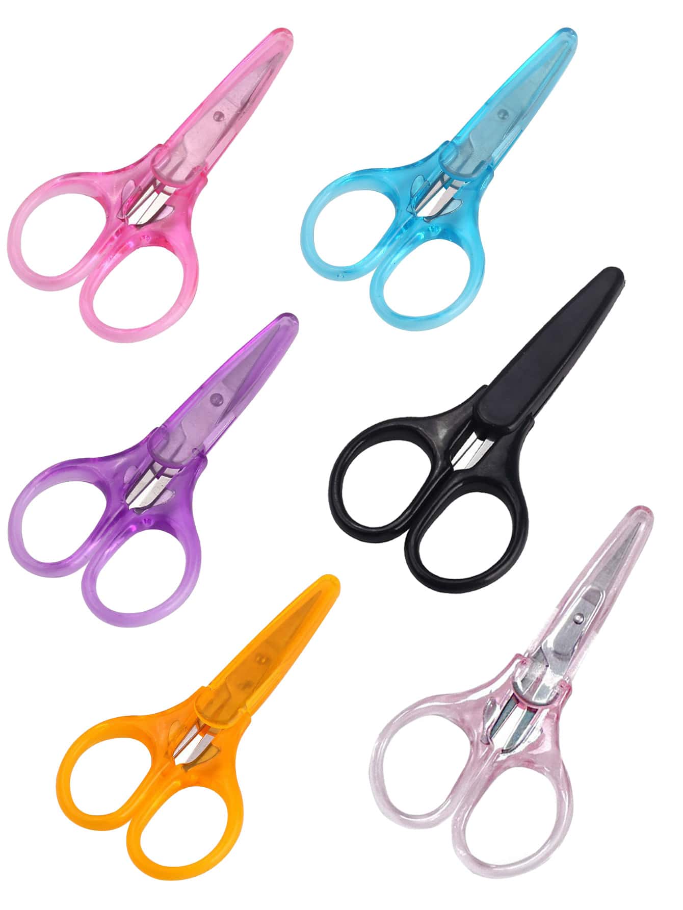 1 PIEZA Tijeras de artesanía - Con cubierta protectora, tijeras para papel hecho a mano, ideales para bordado y corte de papel fino, adecuadas para manualidades, DIY y uso diario - Perfectas para la escuela, la oficina y los viajes