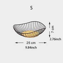 1 件铁艺编织水果/蔬菜篮，客厅/卧室零食/糖果收纳篮，浴室/卧室化妆品收纳篮，厨房/客厅/卧室装饰