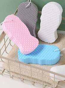 1 peça/4 peças de esponja mágica para banho, esfoliante para pele morta, escova de massagem para limpeza de chuveiro