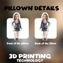 个性化脸枕，专为西装女士量身定制的抱枕，个性又有趣。适合父亲节、母亲节、万圣节、圣诞节、平安夜、情人节、生日、个性日、士兵节、感恩节、复活节、愚人节、狂欢节和国庆节。