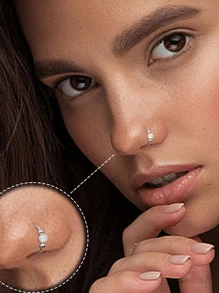 16G 18G Edelstahl Hypoallergene Nasenpiercing Scharniernasenringe für Nasenlöcher, Septum, Knorpel, Helix, Daith, Tragus, Rook, Conch, Lippe, Ohrlappen Piercings, Scharnierklicker Segment Nasenringe, Septum Schmuck, Segment Ring Körperpiercings, Nasenringe, Lippenpiercing, Nasenloch Helix Knorpel Rook Ohrringe, Helix Knorpel Daith Tragus Sleeper Ohrringe Körperpiercings für Frauen und Männer