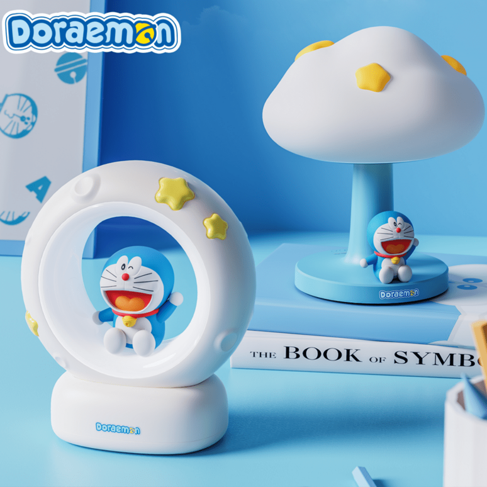 Doraemon Luce notturna di Doraemon, lampada in silicone carino, stile anime, luce soffice e calda, decorazione per camera da letto e comodino, regalo per amici per compleanni e Natale