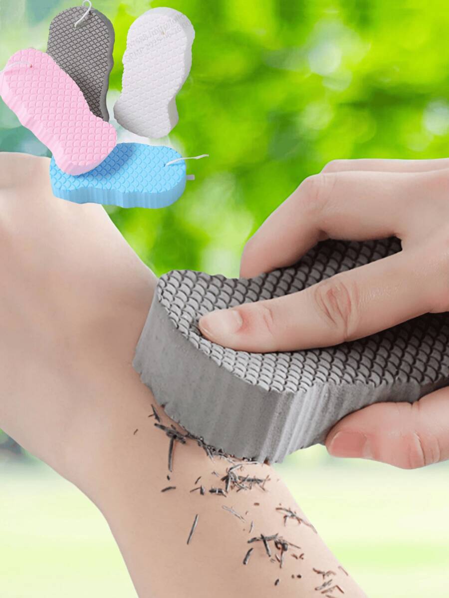 1 peça/4 peças de esponja mágica para banho, esfoliante para pele morta, escova de massagem para limpeza de chuveiro